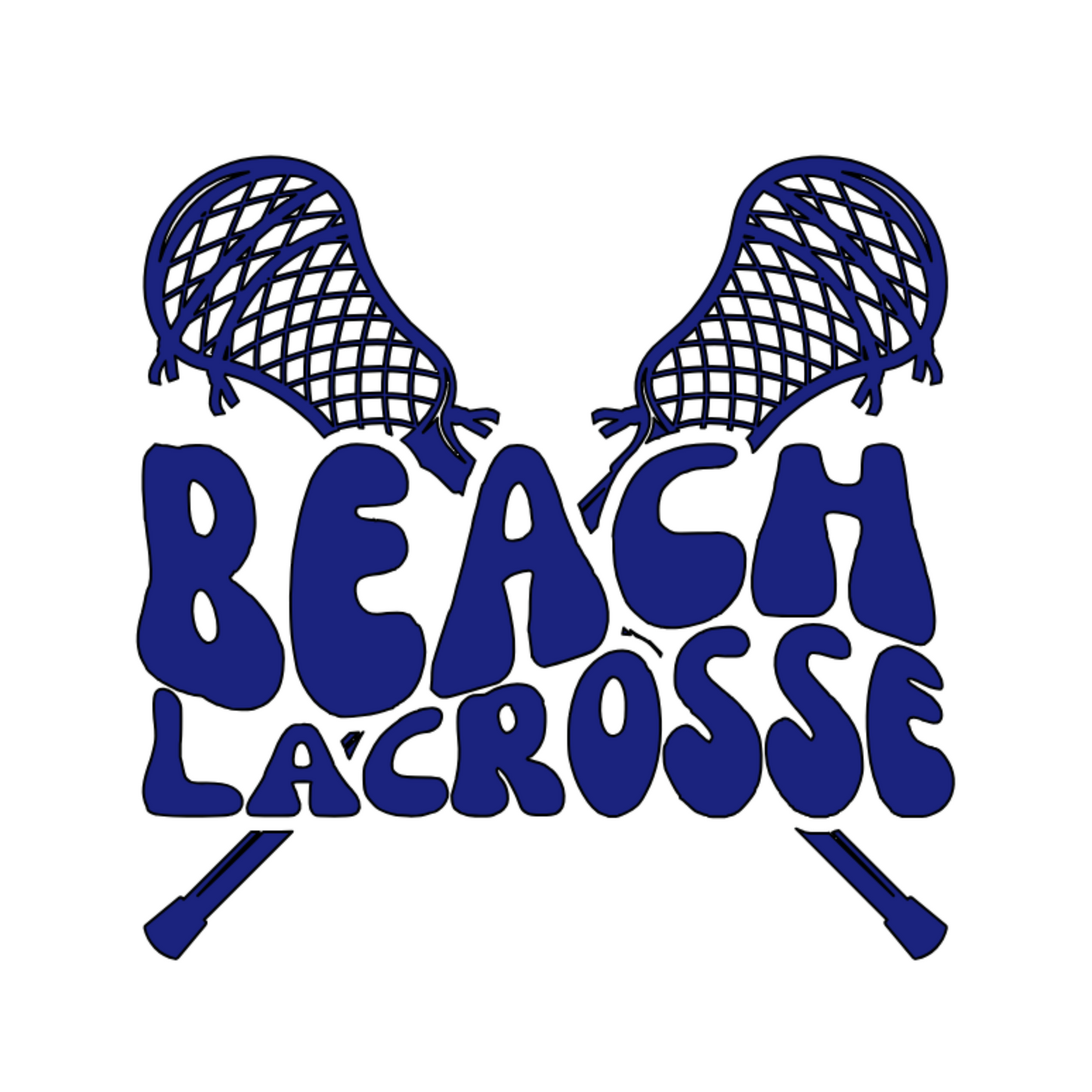 Groovy Beach Lacrosse Club Hoodie - Black